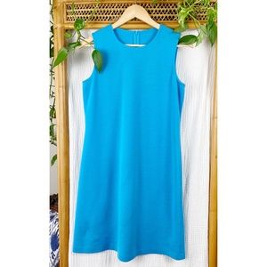 St. John Bright Blue Mini Dress